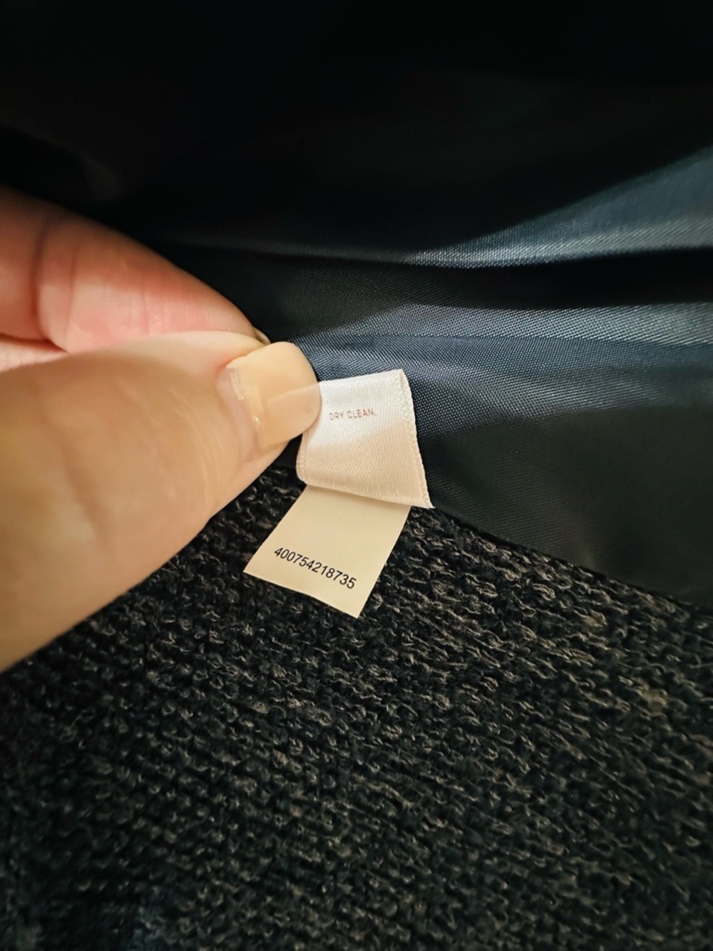 LAUREN CONRAD GRAY TWEED OPEN FRONT BLAZER JACKET 3/4 SLEEVE SIZE 16 - Picture 13 of 13